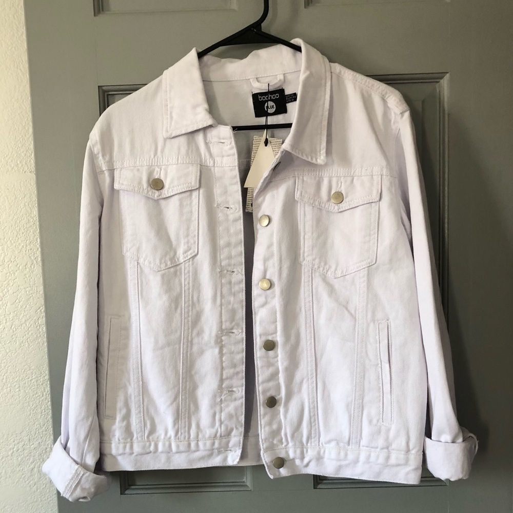boohoo | White Denim Jacket